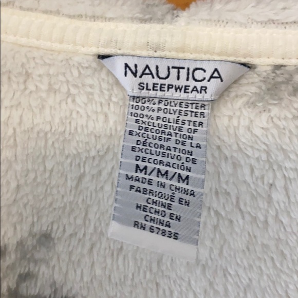 Nautica 3/4 Sleeve Sleepwear Fleece - Picture 3 of 5